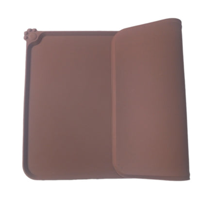 Waterproof Pet Mat for Dogs and Cats Pure Color Silicone Pet Food Mat