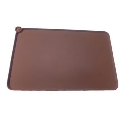 Waterproof Pet Mat for Dogs and Cats Pure Color Silicone Pet Food Mat