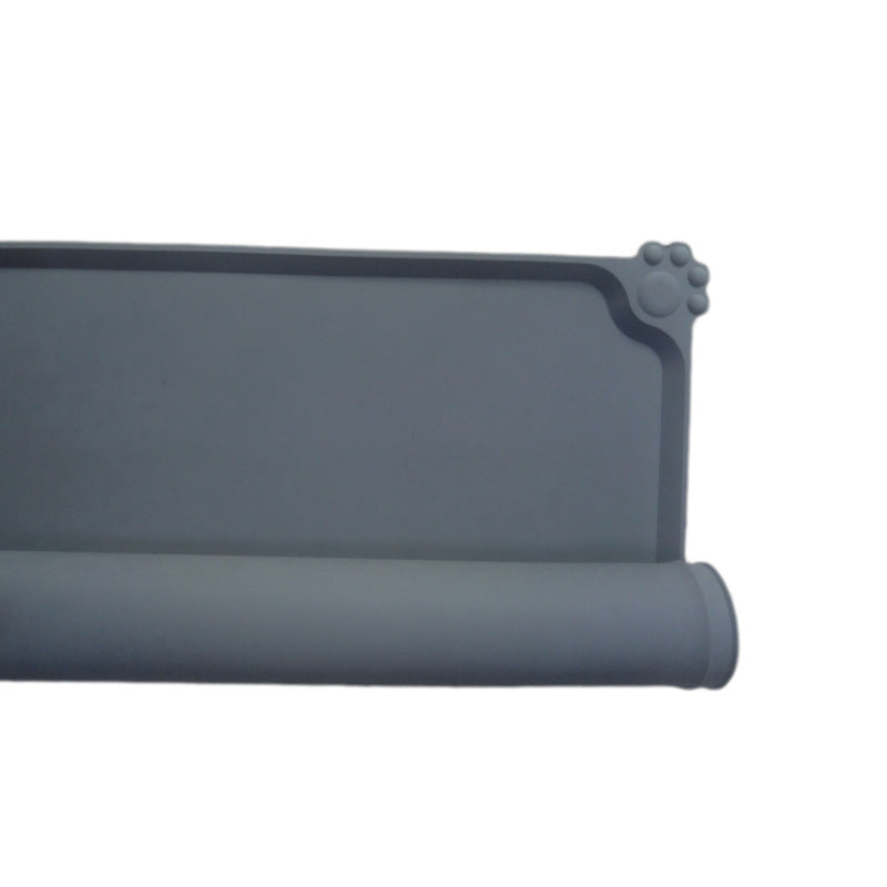 Waterproof Pet Mat for Dogs and Cats Pure Color Silicone Pet Food Mat